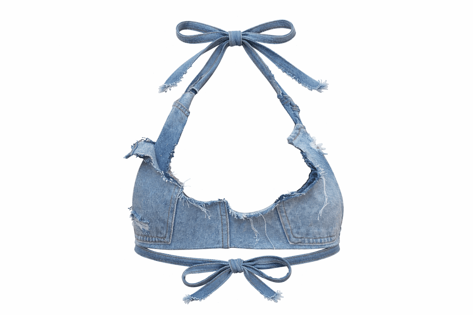 Denim Halter Top